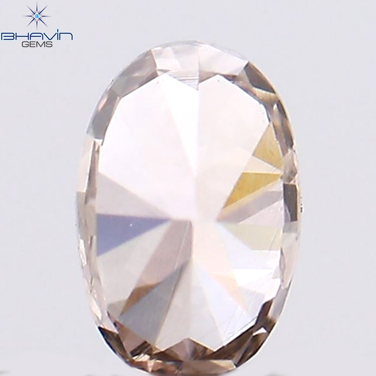 0.18 CT Natural Oval Diamond Pink Color Clarity VS2 (3.95 MM)