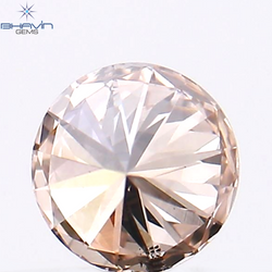 0.21 CT Round Shape Natural Diamond Pink Color SI1 Clarity (3.86 MM)