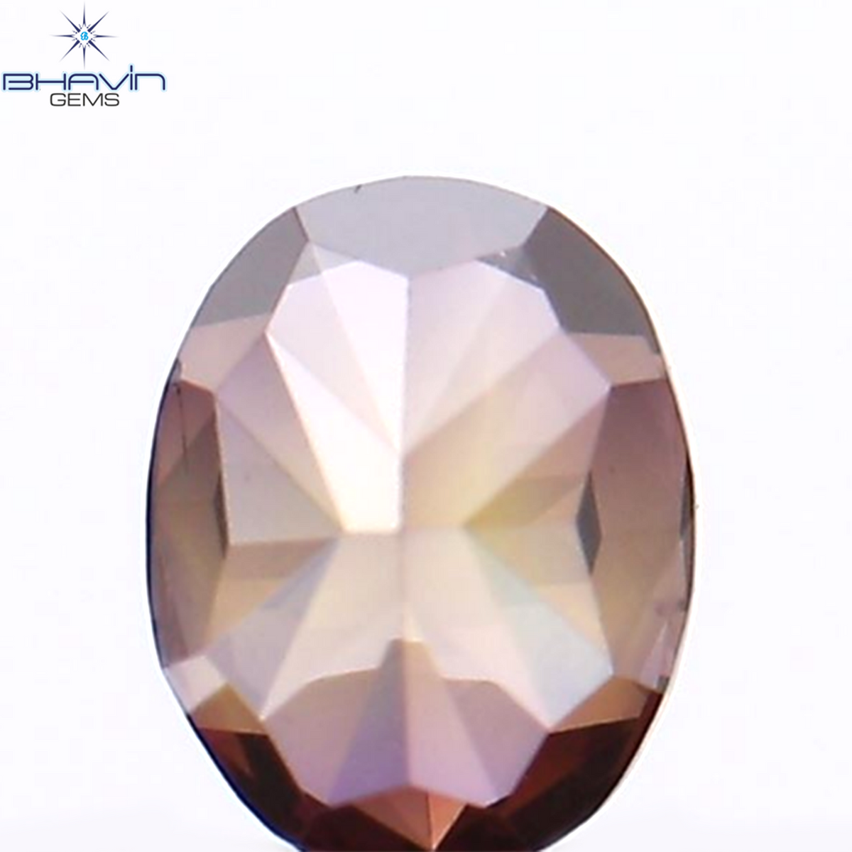 0.20 CT Natural Oval Diamond Enhanced Pink Color Clarity VS1 (3.86 MM)