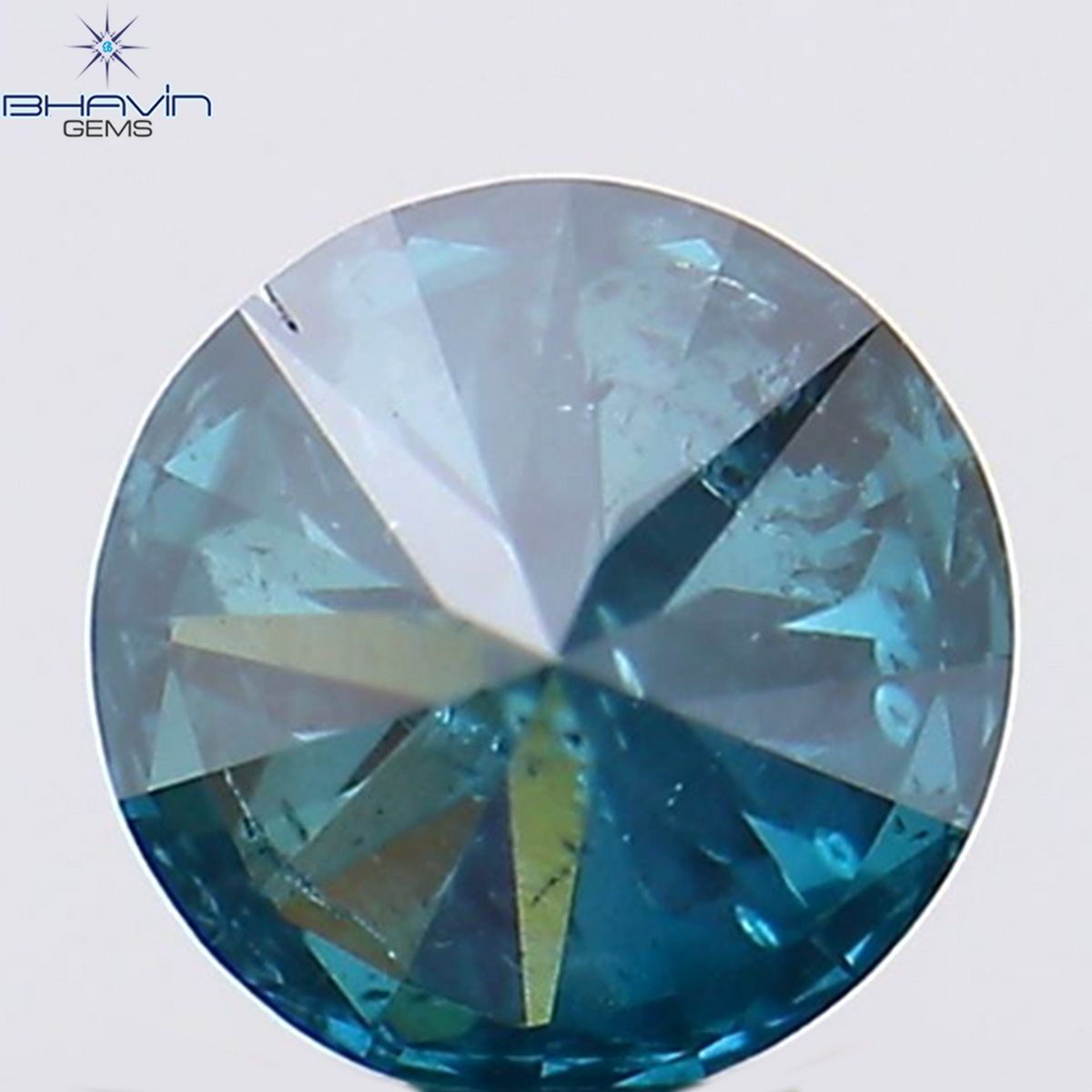 0.20 CT Natural Round Diamond Enhanced Blue Color Clarity SI2 (3.81 MM)