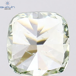 0.20 CT Cushion Shape Natural Loose Diamond Enhanced Green Color SI1 Clarity (3.41 MM)