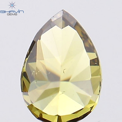 0.21 CT Pear Shape Natural Diamond Green Color VS2 Clarity (4.50 MM)