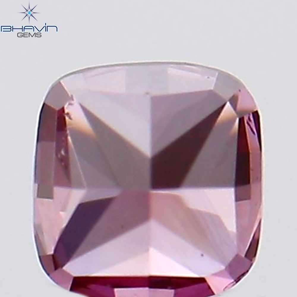 0.14 CT Cushion Shape Natural Diamond Pink Color VS1 Clarity (2.74 MM)