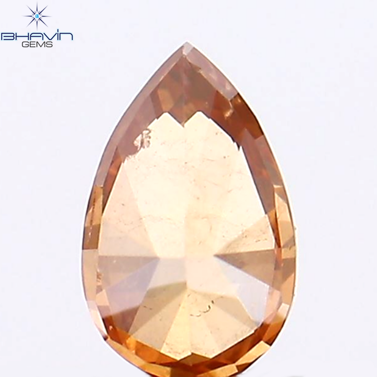 0.16 CT Natural Pear Diamond Enhanced Pink Color Clarity SI1 (4.38 MM)