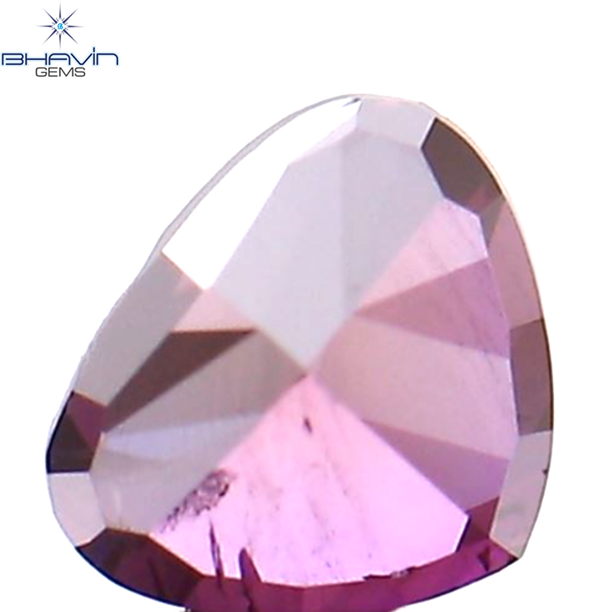 0.21 CT Natural Heart Diamond Enhanced Pink Color Clarity SI2 (3.88 MM)