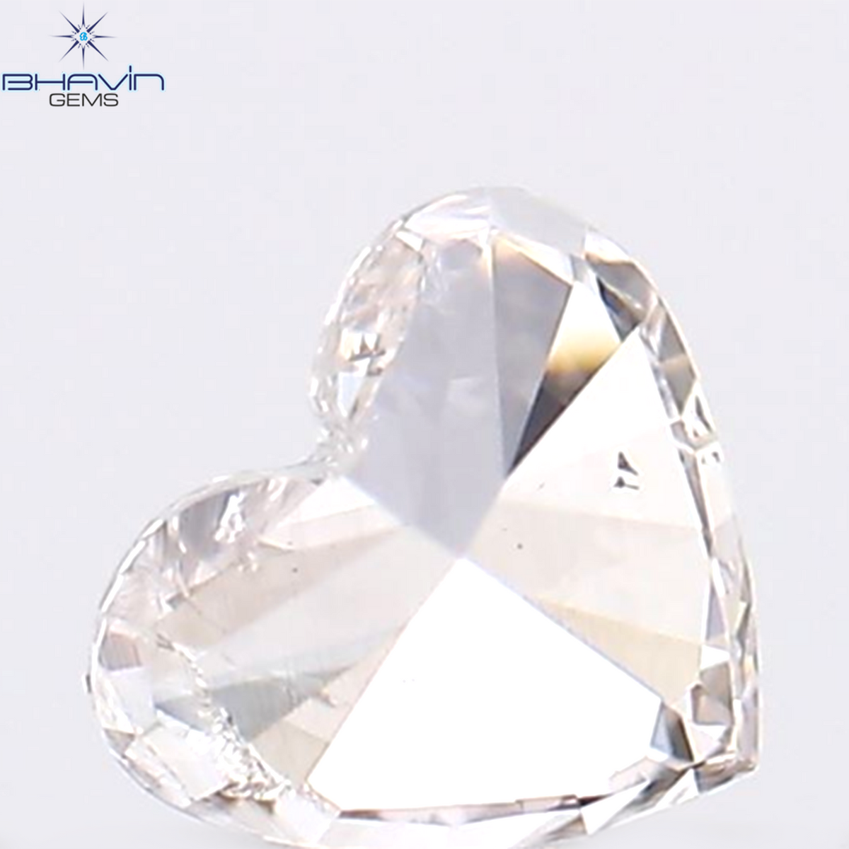 0.12 CT Natural Heart Diamond Pink Color Clarity SI1 (3.22 MM)