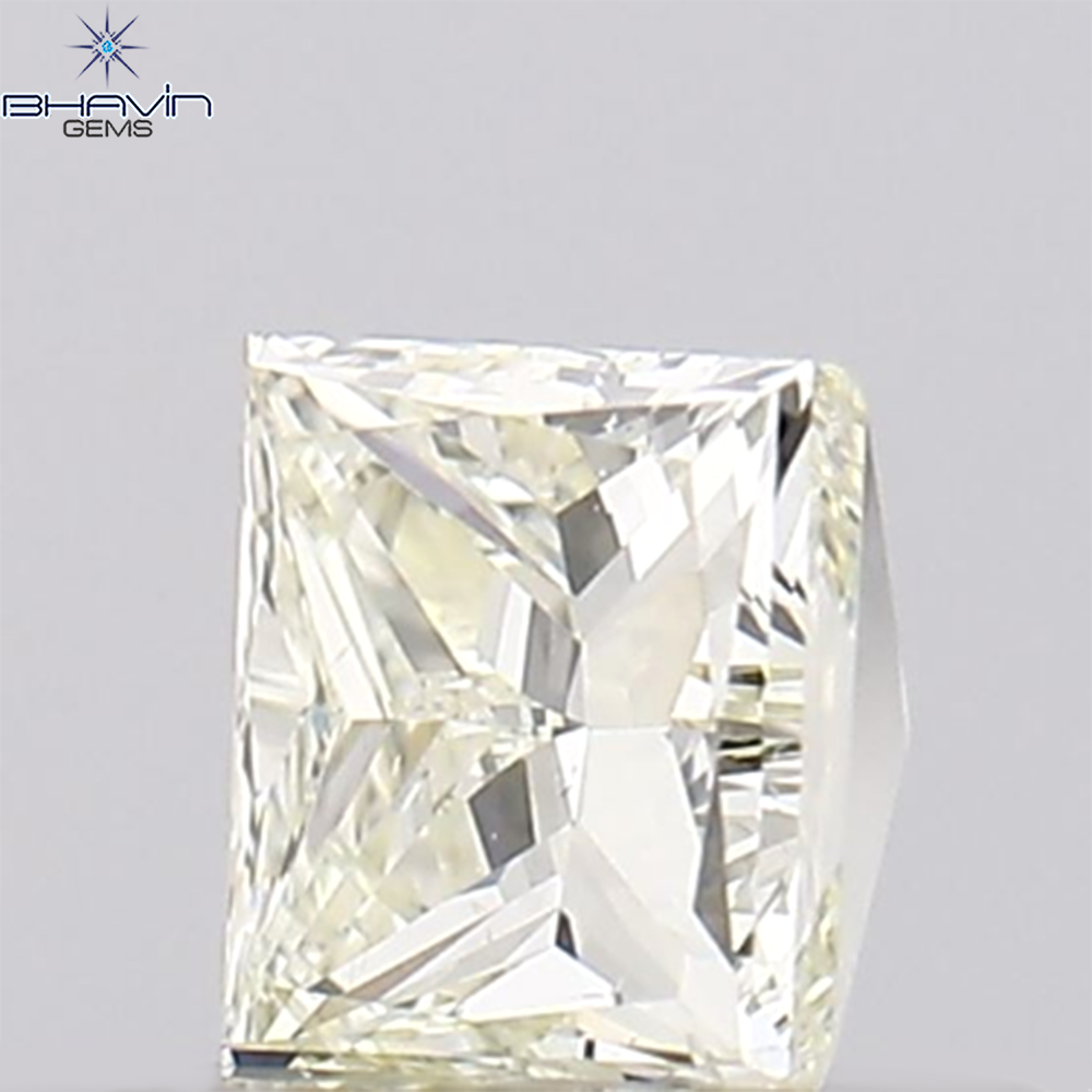 0.45 CT プリンセス シェイプ ナチュラル ダイヤモンド ホワイト(J) カラー VS1 クラリティ (4.07 MM)