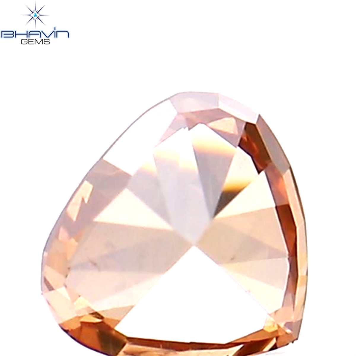 0.19 CT Natural Heart Diamond Enhanced Pink Color Clarity VS2 (3.78 MM)