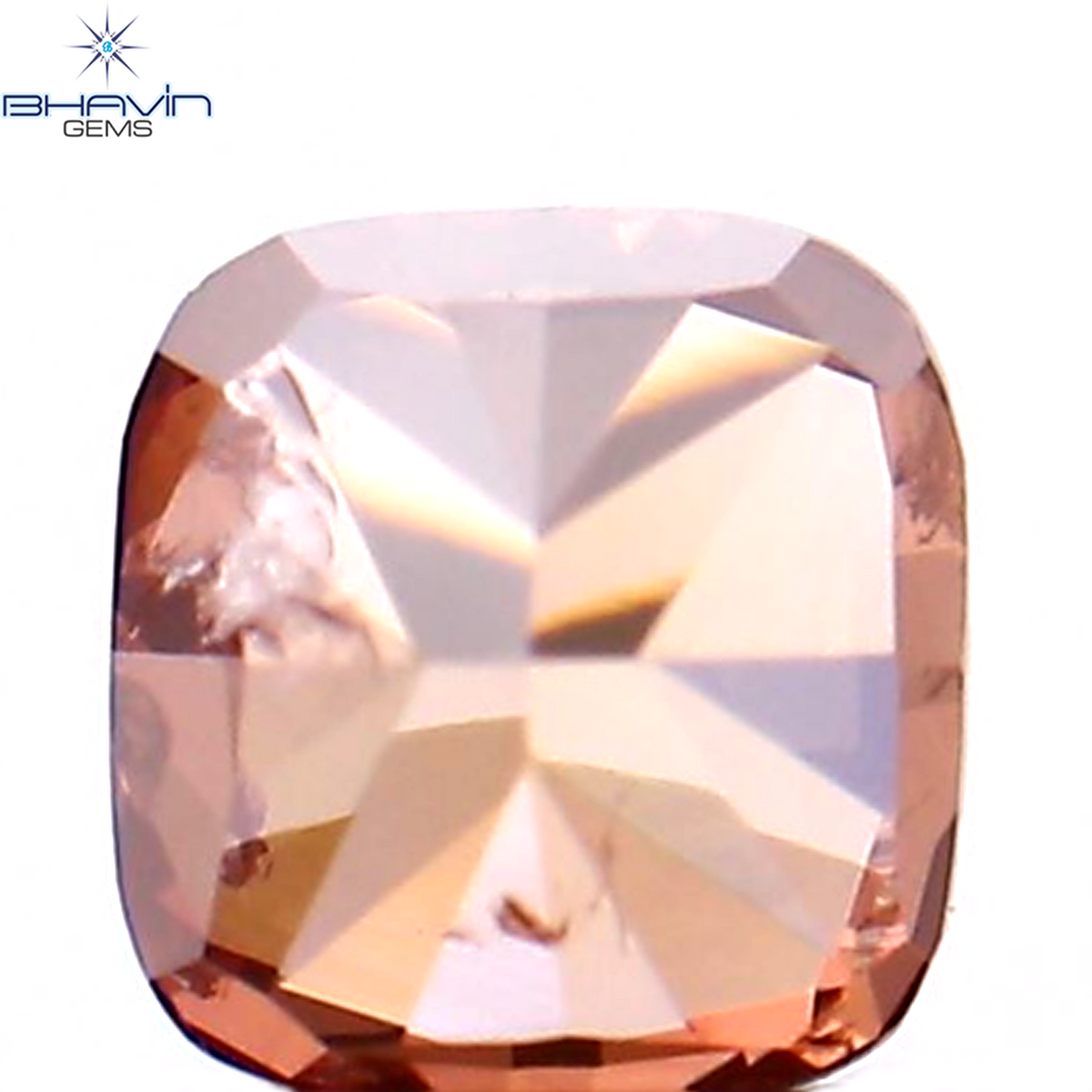 0.18 CT クッション シェイプ ナチュラル ルース ダイヤモンド 強化ピンク色 SI2 クラリティ (3.15 MM)