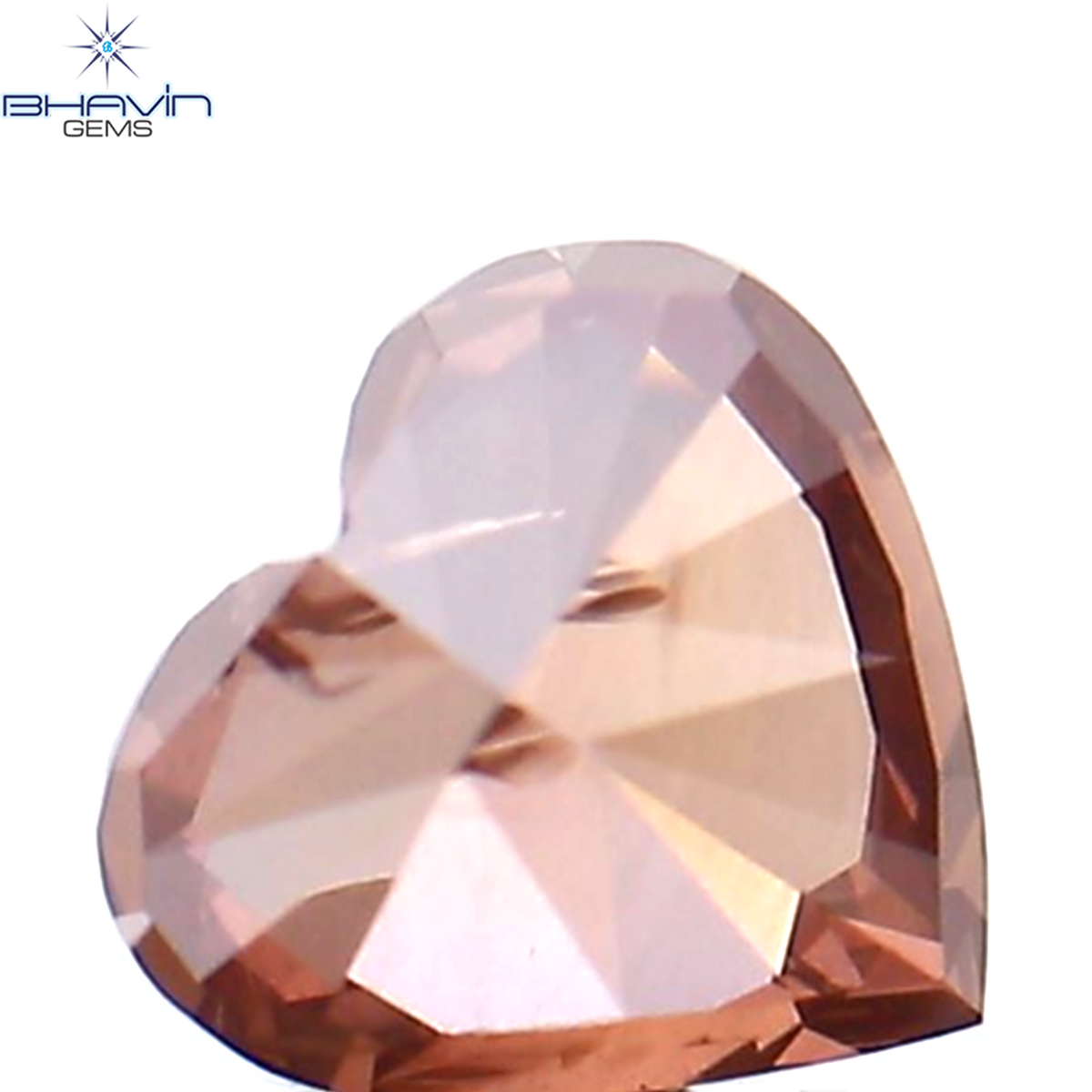 0.28 CT Natural Heart Diamond Enhanced Pink Color Clarity SI2 (4.05 MM)