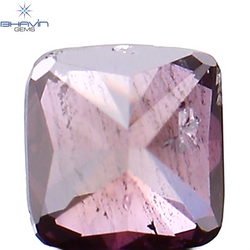 0.30 CT Cushion Shape Natural Loose Diamond Enhanced Pink Color I1 Clarity (3.77 MM)