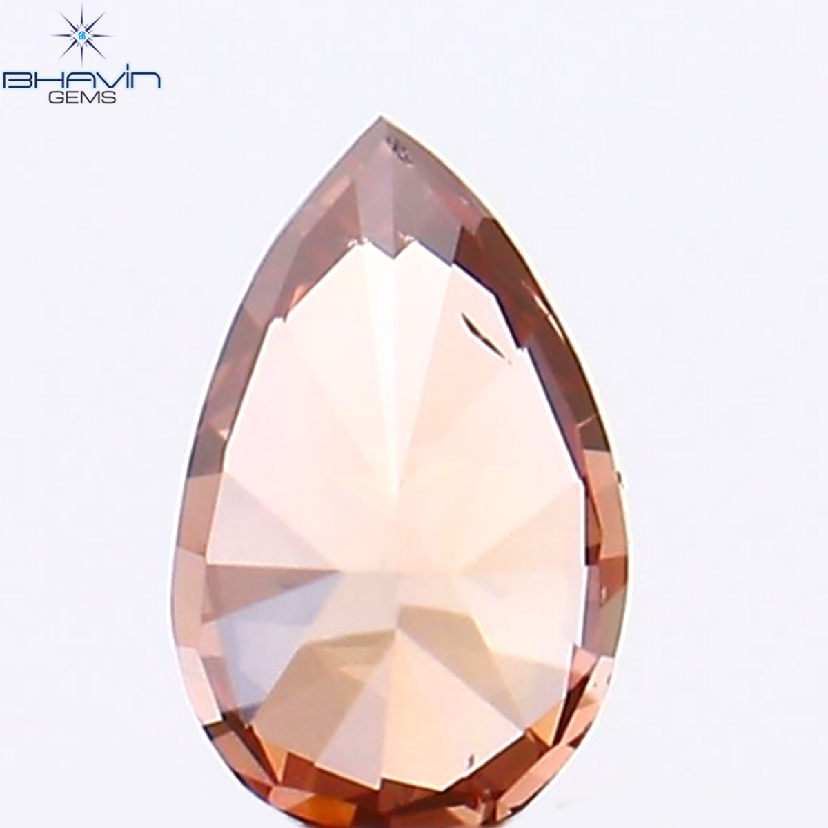 0.14 CT Natural Pear Diamond Enhanced Pink Color Clarity VS2 (4.15 MM)