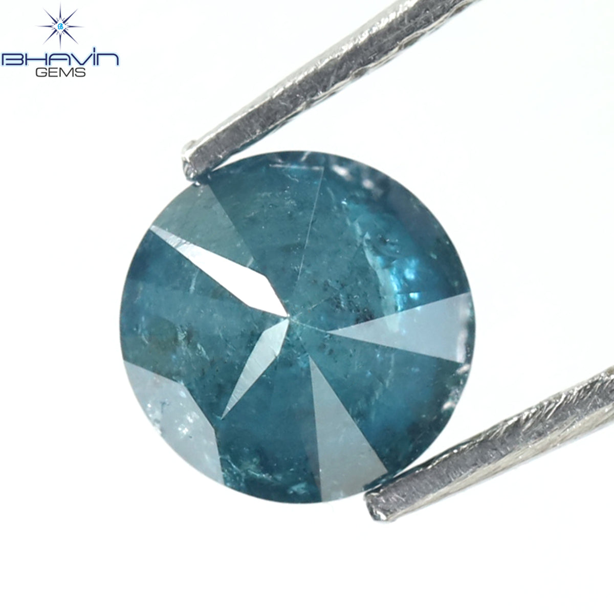 0.71 CT Natural Round Diamond Enhanced Blue Color Clarity I3 (5.32 MM)