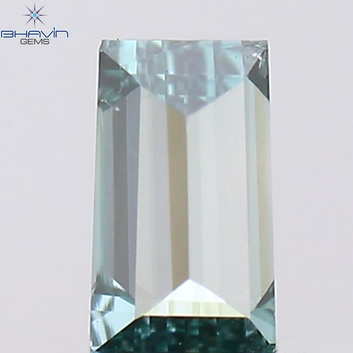 0.08 CT Natural Baguette Diamond Enhanced Blue Color Clarity VS1 (3.35 MM)