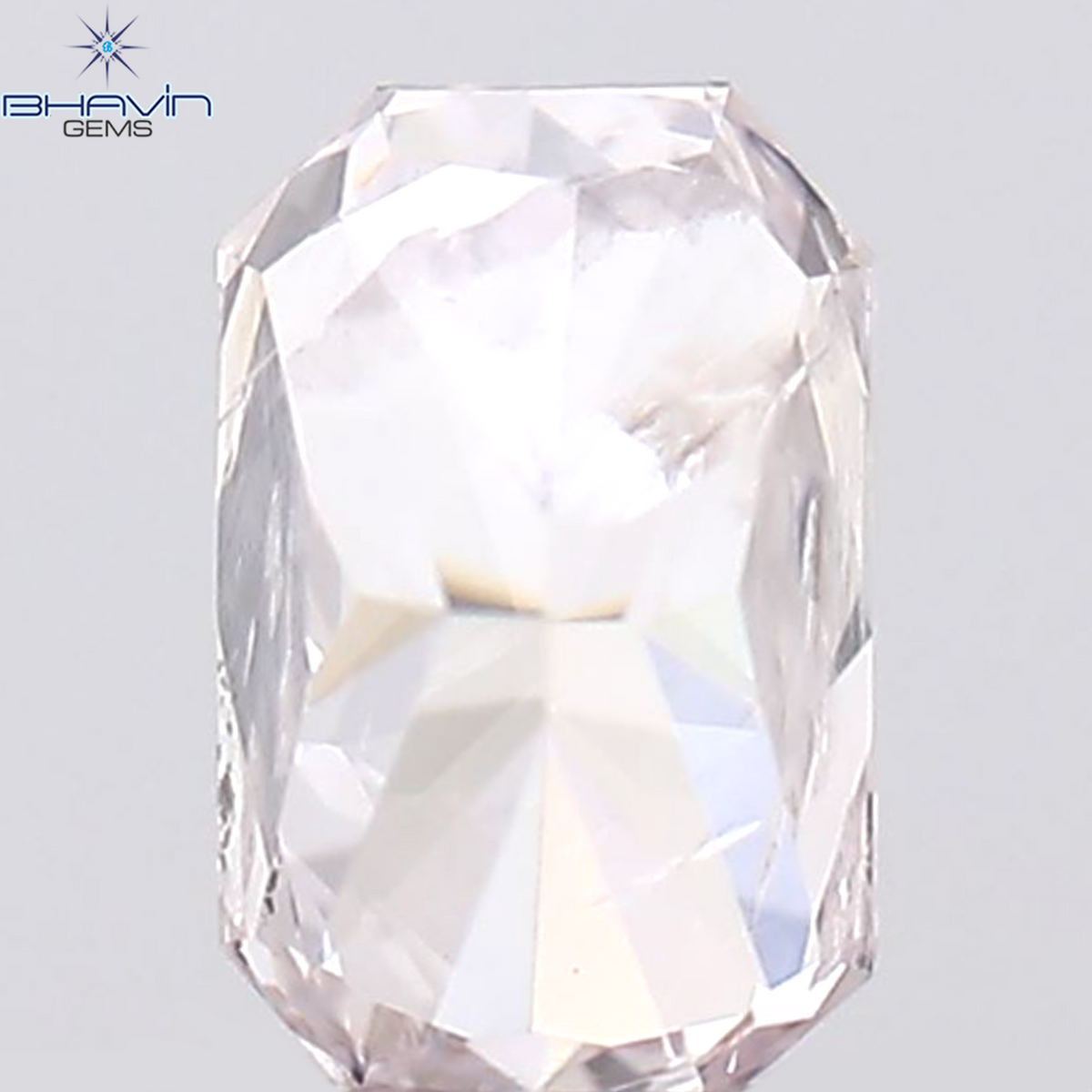 0.16 CT Natural Radiant Diamond Pink Color Clarity I1 (3.80 MM)