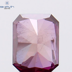 0.33 CT Radiant Diamond Pink Color Natural Diamond Clarity SI2 (4.17 MM)