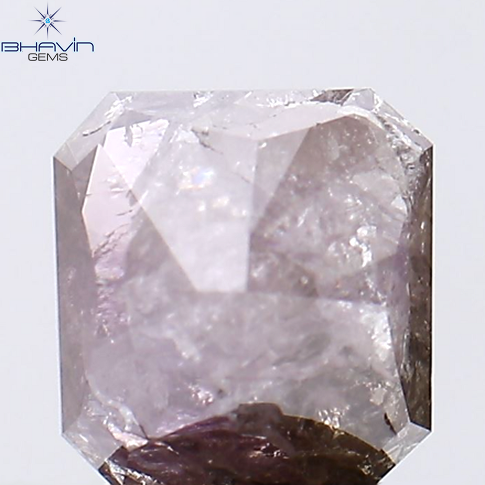 1.70 CT Radiant Shape Natural Diamond Pink Color I3 Clarity (6.75 MM)
