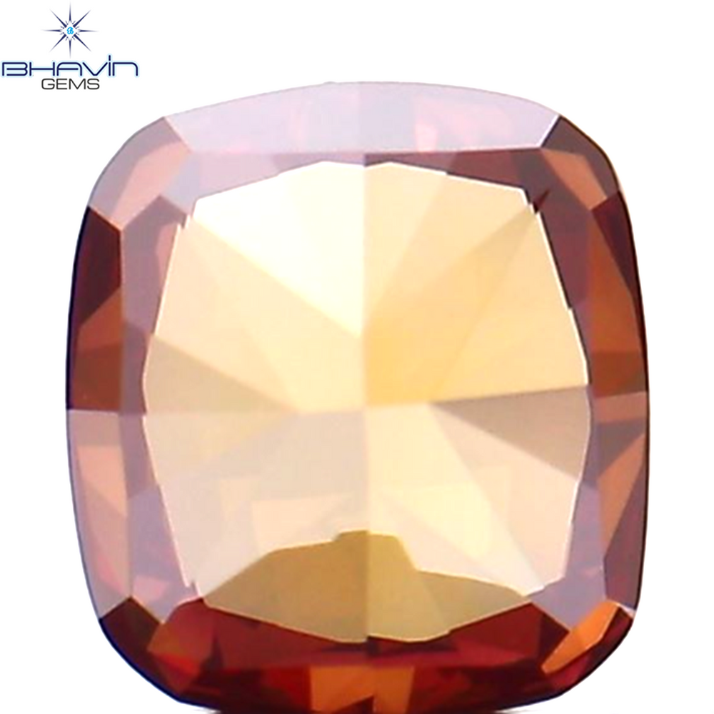 0.40 CT Cushion Shape Natural Loose Diamond Enhanced Pink Color VS1 Clarity (4.43 MM)