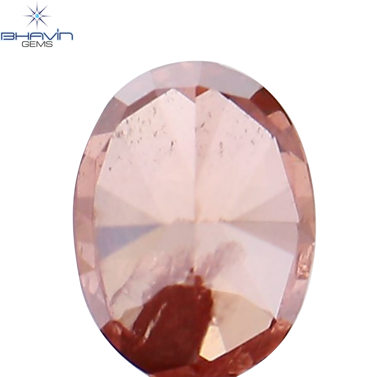 0.20 CT Natural Oval Diamond Enhanced Pink Color Clarity I1 (4.09 MM)