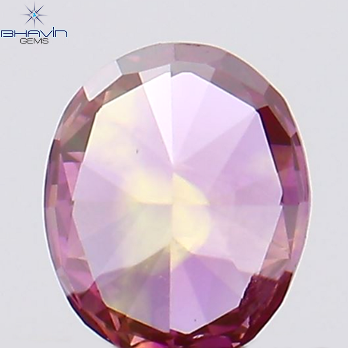 0.12 CT Natural Oval Diamond Enhanced Pink Color Clarity SI1 (3.50 MM)