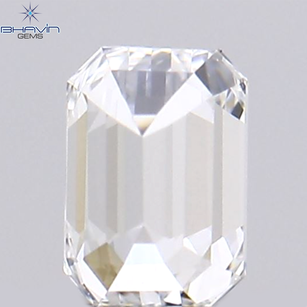 0.09 CT Emerald Shape Natural Diamond White Color VS1 Clarity (3.15 MM)