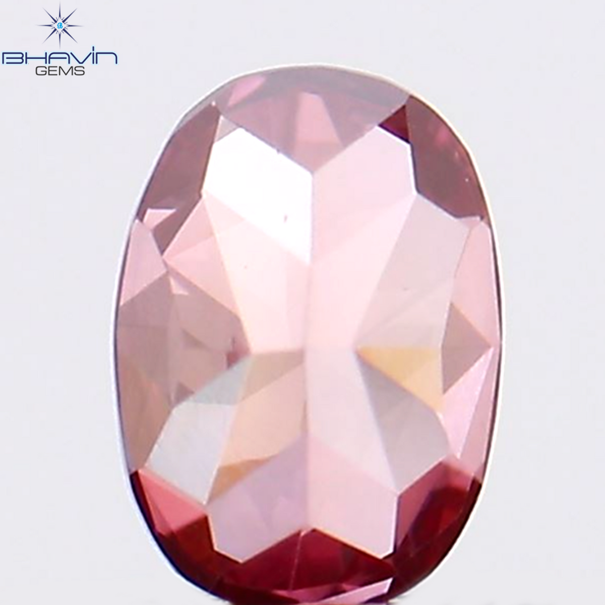 0.17 CT Natural Oval Diamond Enhanced Pink Color Clarity VS1 (3.75 MM)