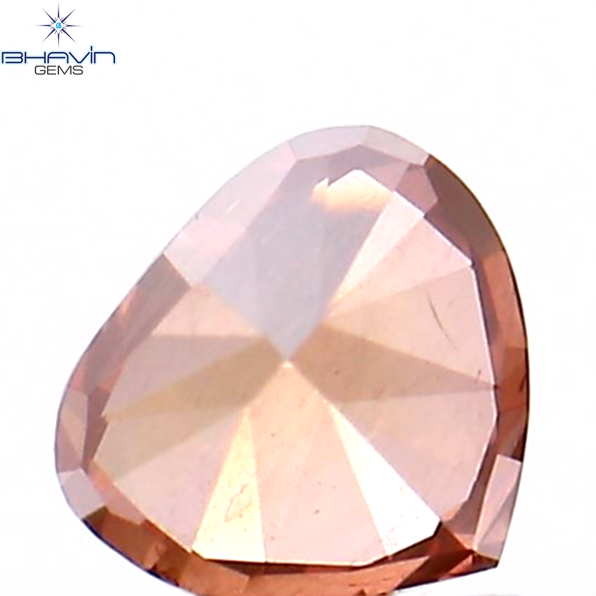 0.19 CT Natural Heart Diamond Enhanced Pink Color Clarity VS2 (3.68 MM)