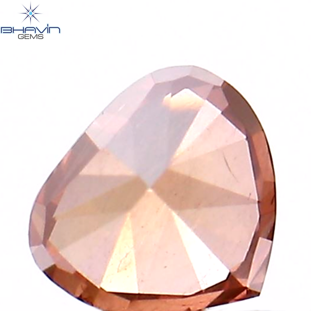 0.19 CT Heart Shape Enhanced Pink Color Natural Loose Diamond VS2 Clarity (3.68 MM)