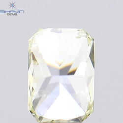 0.19 CT Radiant Shape Natural Diamond Yellow Color VS1 Clarity (3.95 MM)
