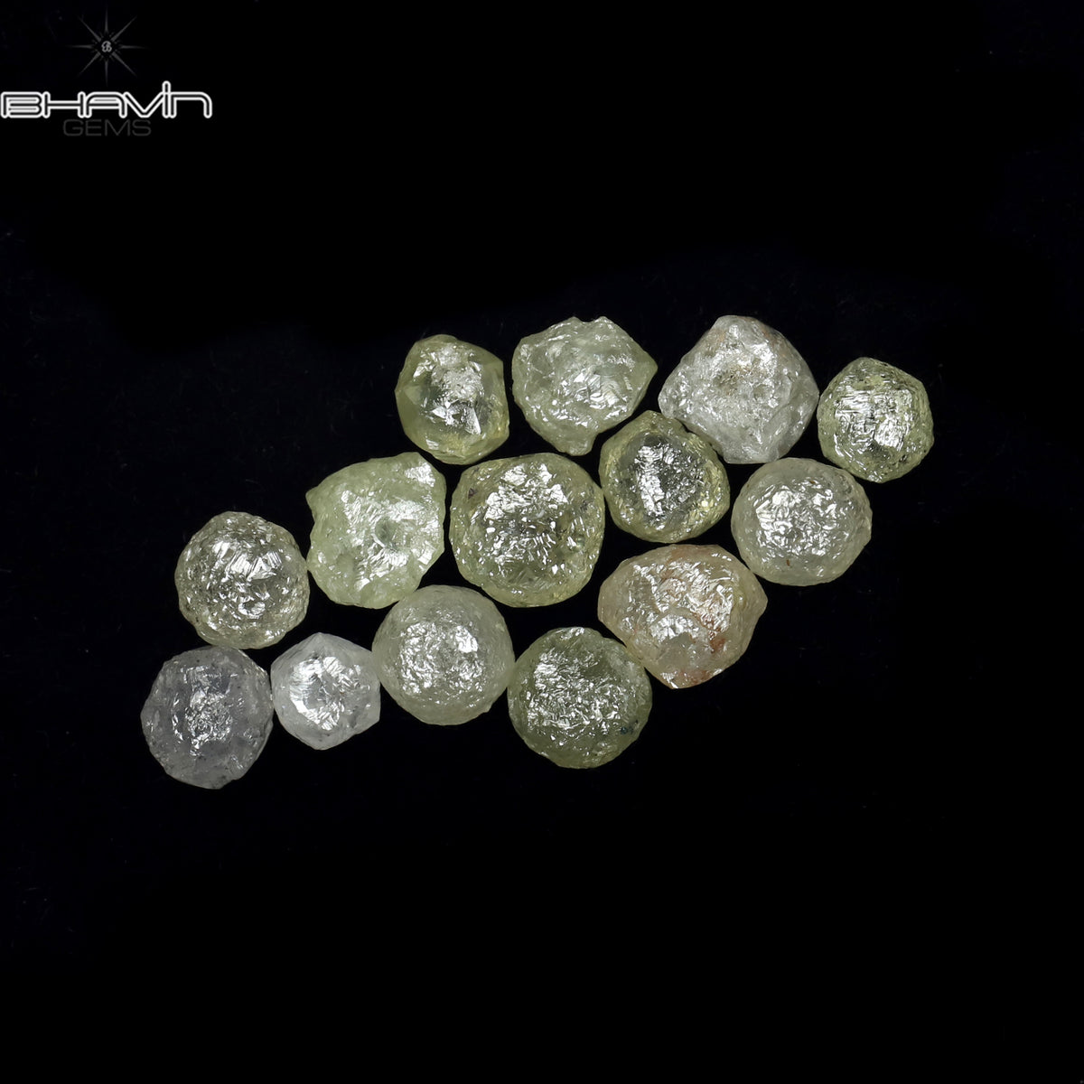 5.93 CT/14 Pcs Natural Rough Diamond White Color Clarity I3 (4.43 MM)