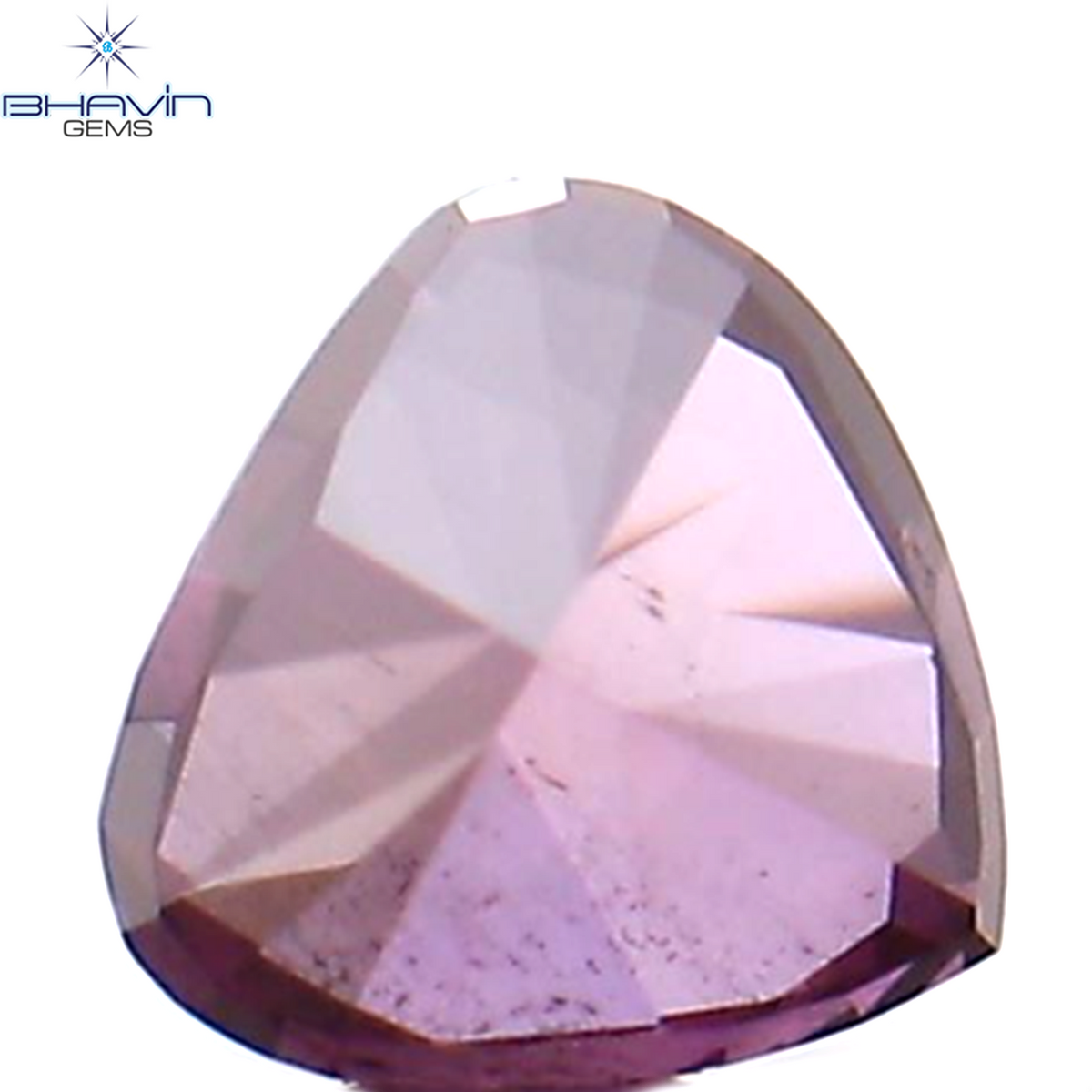 0.11 CT Natural Heart Diamond Enhanced Pink Color Clarity VS2 (2.95 MM)