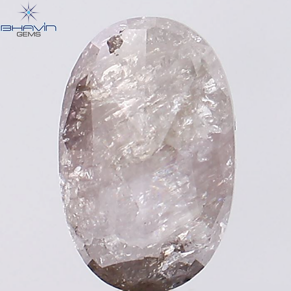 0.18 CT オーバル シェイプ ナチュラル ダイヤモンド ピンク カラー VS2 クラリティ (3.95 MM)