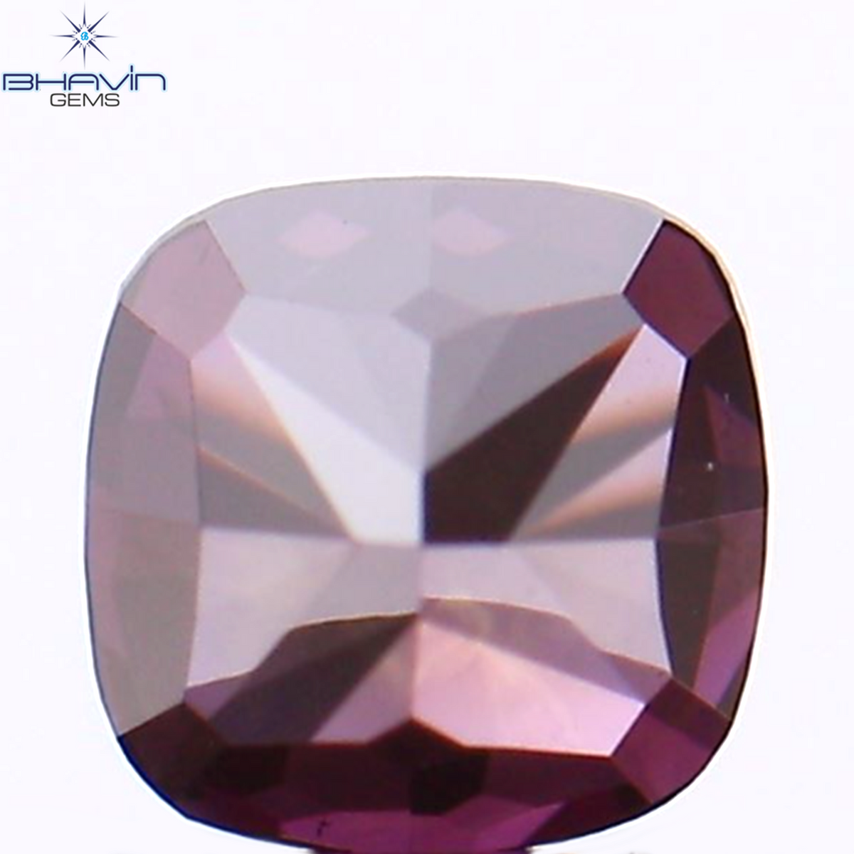 0.26 CT クッション シェイプ ナチュラル ルース ダイヤモンド 強化ピンク色 VS1 クラリティ (3.45 MM)