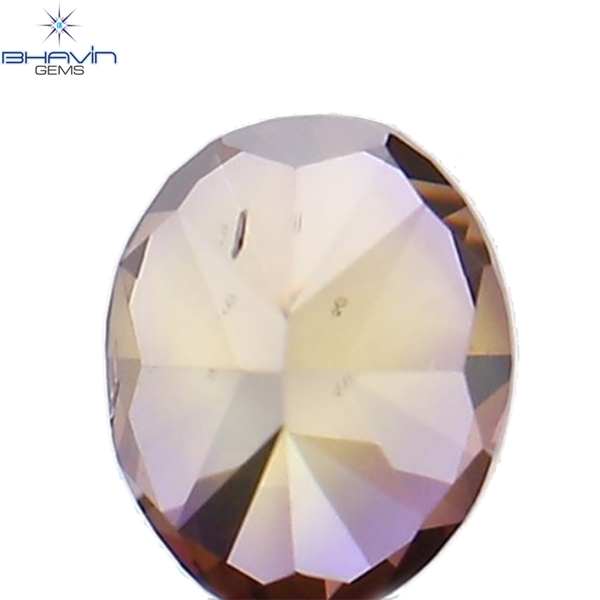 0.17 CT Natural Oval Diamond Enhanced Pink Color Clarity VS2 (3.58 MM)