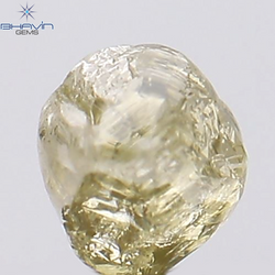 0.27 CT Rough Shape Natural Loose Diamond Yellow Color SI1 Clarity (3.34 MM)