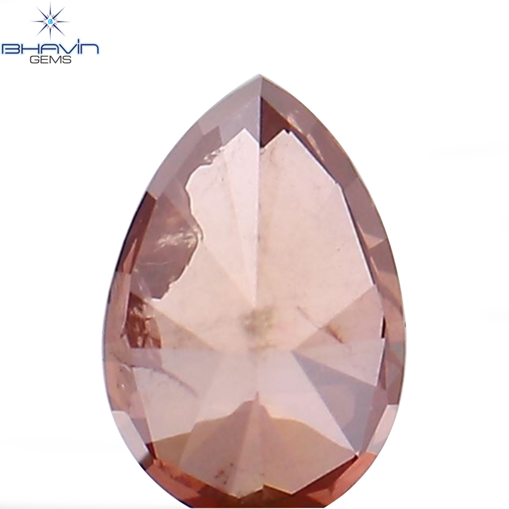 0.26 CT Pear Shape Natural Diamond Pink Color I1 Clarity (4.82 MM)