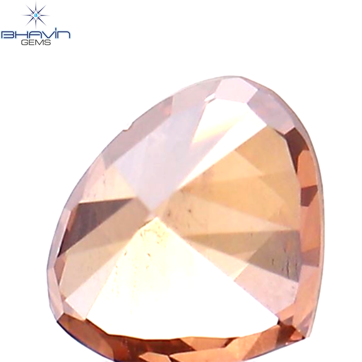 0.24 CT ハートシェイプ エンハンスト ピンク カラー ナチュラル ルース ダイヤモンド SI1 クラリティ (4.11 MM)