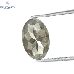 1.68 CT Oval Shape Natural Diamond Salt And Pepper Color I3 Clarity (9.25 MM)