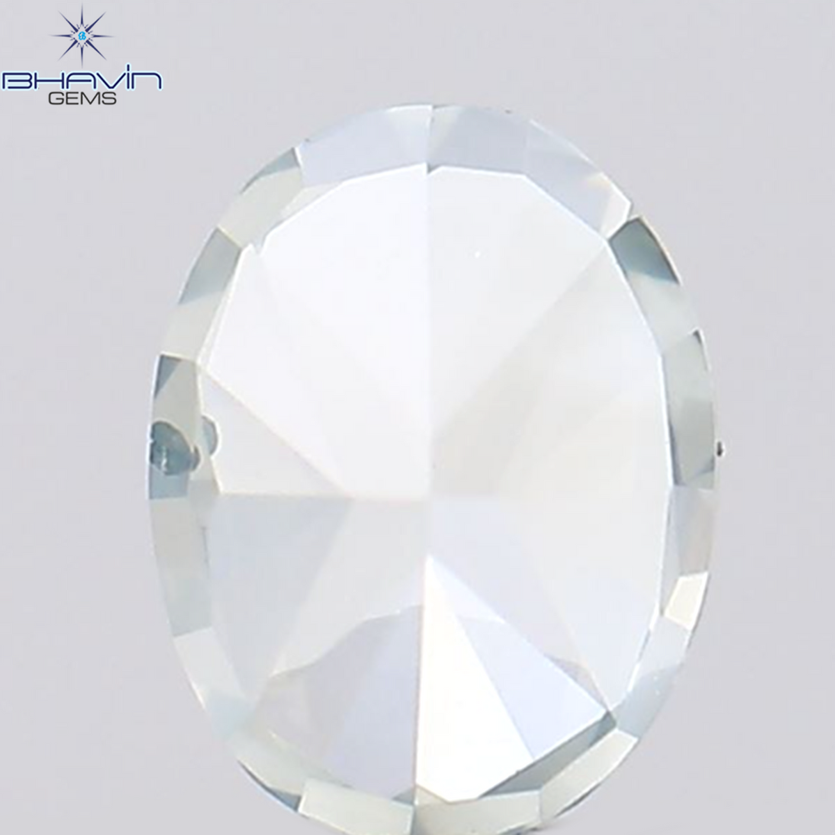 0.40 CT Natural Oval Diamond Enhanced Greenish Blue Color Clarity VS2 (4.92 MM)