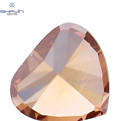 0.28 CT Heart Shape Enhanced Pink Color Natural Loose Diamond VS2 Clarity (4.15 MM)
