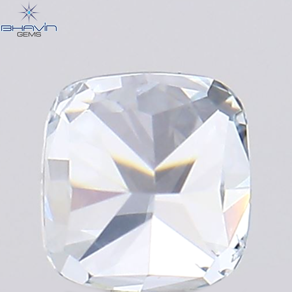 0.23 CT クッション シェイプ 天然ダイヤモンド グリーンがかったブルー カラー VS2 クラリティ (3.30 MM)