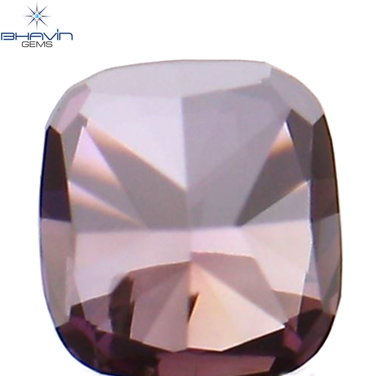 0.07 CT クッション シェイプ ナチュラル ルース ダイヤモンド 強化ピンク色 VS2 クラリティ (2.36 MM)