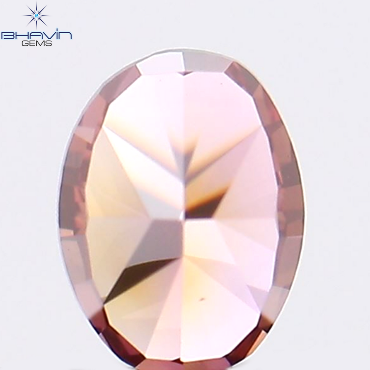 0.30 CT Natural Oval Diamond Enhanced Pink Color Clarity VS1 (4.10 MM)