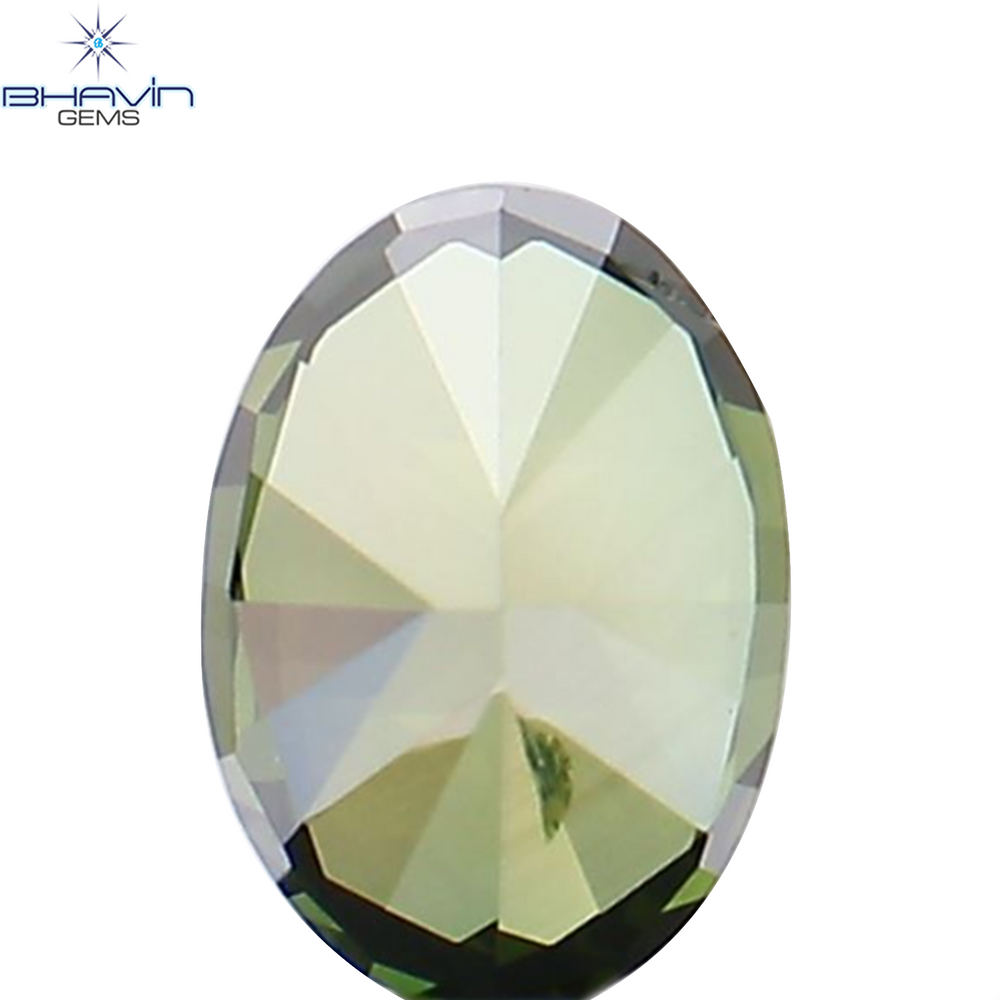 0.24 CT Oval Shape Natural Loose Diamond Green Color VS2 Clarity (4.44 MM)