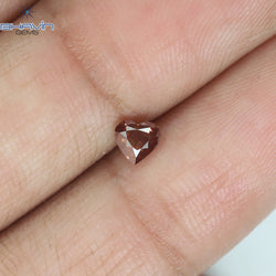 0.28 CT Heart Shape Pink Color Natural Loose Diamond SI2 Clarity (4.05 MM)