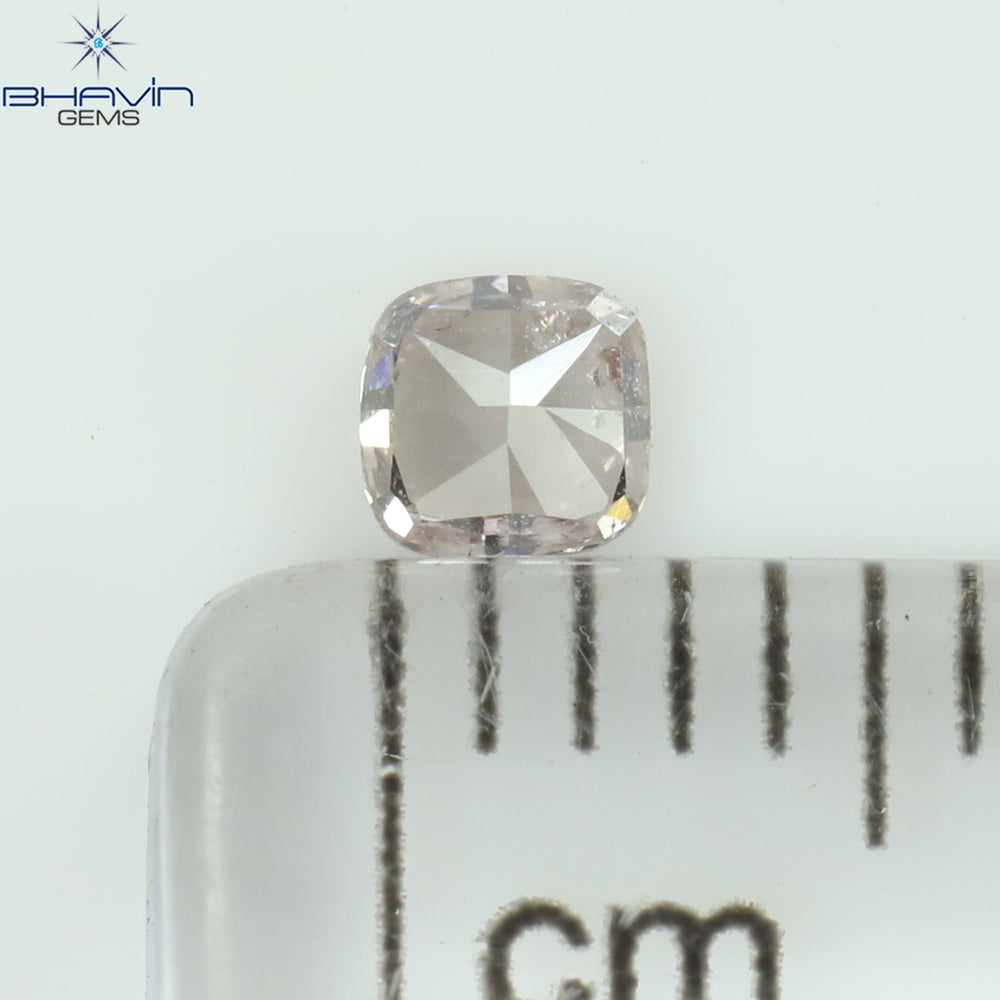 0.16 CT Cushion Shape Natural Diamond Pink Color SI2 Clarity (3.00 MM)