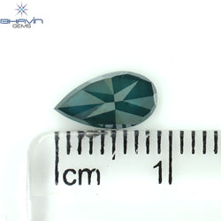 1.13 Pear Shape Natural Diamond Blue Color I3 Clarity (9.22 MM)