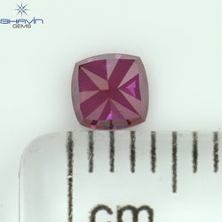 0.35 CT Cushion Shape Natural Loose Diamond Enhanced Pink Color VS1 Clarity (3.77 MM)