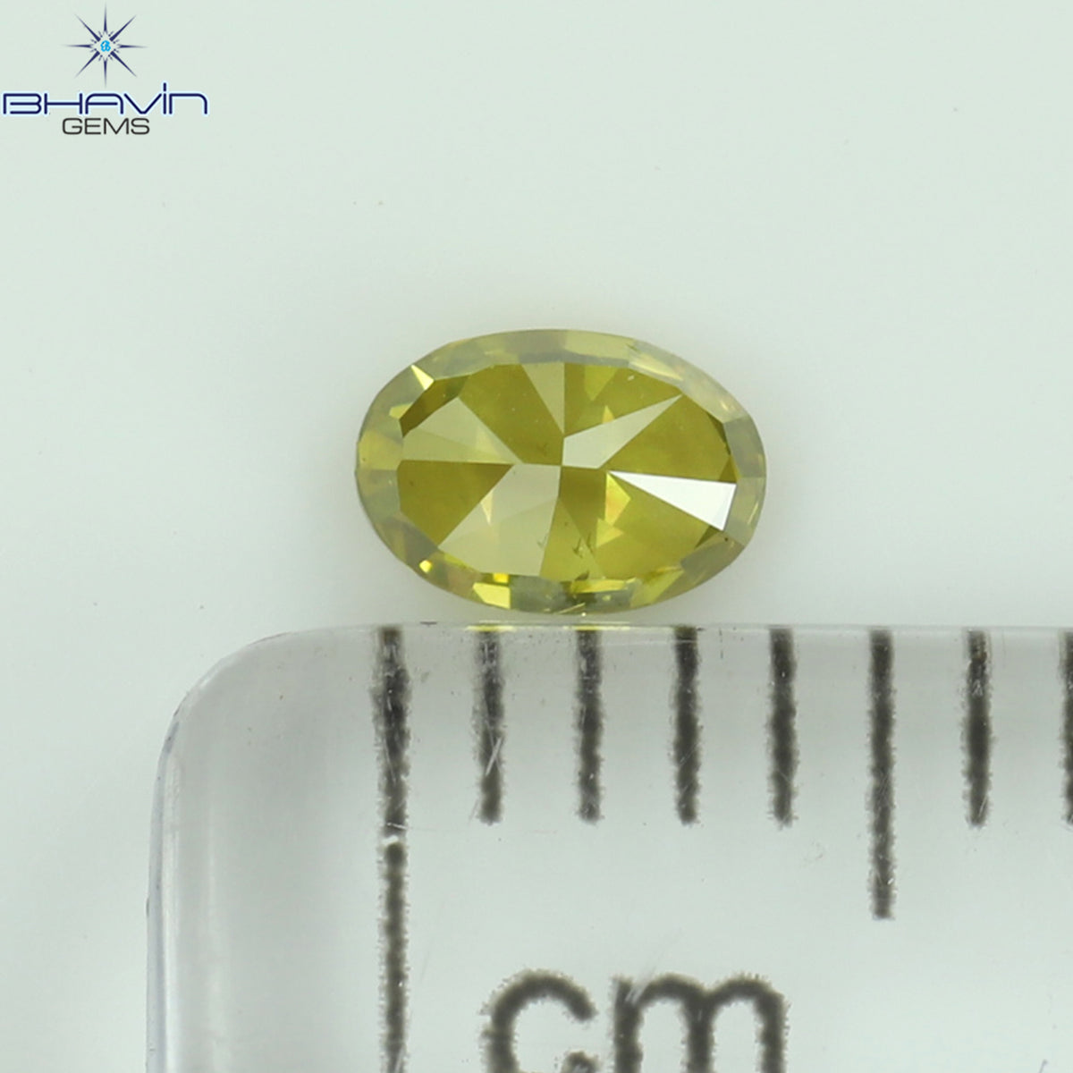 0.21 CT Natural Oval Diamond Enhanced Yellow Color Clarity SI1 (4.23 MM)
