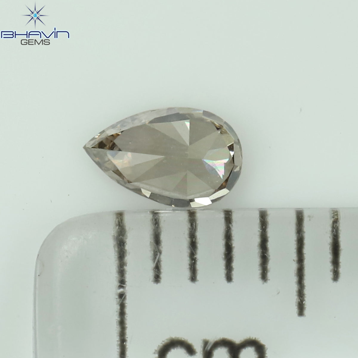 0.09 CT ペアシェイプ ナチュラル ダイヤモンド ピンク色 SI2 クラリティ (3.51 MM)